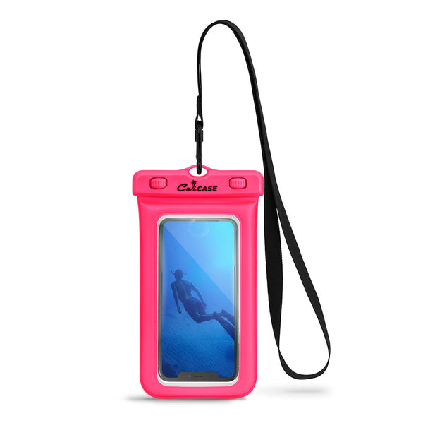 CaliCase Universal Waterproof Floating Case - Pink Glow in Dark